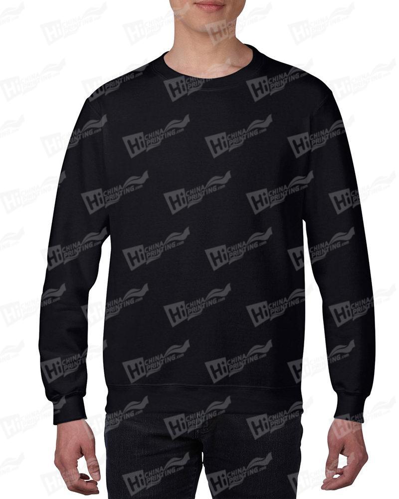 Gildan Mens Sweatshirt For DIY-Black One